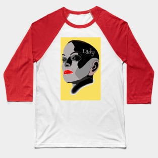 Bold Gothic Woman Baseball T-Shirt